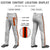 Custom Gray Orange Black-Orange Classic Fit Stretch Practice Loose-fit Baseball Pants