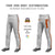 Custom Gray Orange Black-Orange Classic Fit Stretch Practice Loose-fit Baseball Pants