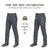 Custom Dark Gray Black White-Black Classic Fit Stretch Practice Loose-fit Baseball Pants