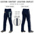 Custom Navy White Navy-White Classic Fit Stretch Practice Loose-fit Baseball Pants