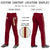 Custom Crimson Khaki Crimson-Khaki Classic Fit Stretch Practice Loose-fit Baseball Pants