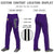 Custom Purple Black White-Black Classic Fit Stretch Practice Loose-fit Baseball Pants