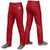 Custom Red Black Pinstripe Fit Stretch Practice Loose-fit Baseball Pants