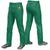 Custom Aqua White Pinstripe Fit Stretch Practice Loose-fit Baseball Pants