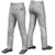 Custom Gray White Pinstripe Fit Stretch Practice Loose-fit Baseball Pants