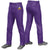 Custom Purple White Pinstripe Fit Stretch Practice Loose-fit Baseball Pants