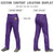 Custom Purple White Pinstripe Fit Stretch Practice Loose-fit Baseball Pants