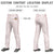 Custom White Red Pinstripe Fit Stretch Practice Loose-fit Baseball Pants