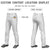 Custom White Black Pinstripe Fit Stretch Practice Loose-fit Baseball Pants