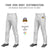 Custom White Black Pinstripe Fit Stretch Practice Loose-fit Baseball Pants