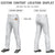 Custom White Navy Pinstripe Fit Stretch Practice Loose-fit Baseball Pants