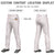 Custom White Crimson Pinstripe Fit Stretch Practice Loose-fit Baseball Pants