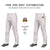 Custom White Crimson Pinstripe Fit Stretch Practice Loose-fit Baseball Pants