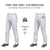 Custom White Purple Pinstripe Fit Stretch Practice Loose-fit Baseball Pants