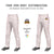 Custom White Red Pinstripe Fit Stretch Practice Loose-fit Baseball Pants