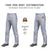 Custom Gray Royal Blue Pinstripe Fit Stretch Practice Loose-fit Baseball Pants