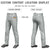 Custom Gray Kelly Green Pinstripe Fit Stretch Practice Loose-fit Baseball Pants