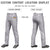 Custom Gray Purple Pinstripe Fit Stretch Practice Loose-fit Baseball Pants