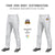 Custom White Navy Pinstripe Fit Stretch Practice Loose-fit Baseball Pants