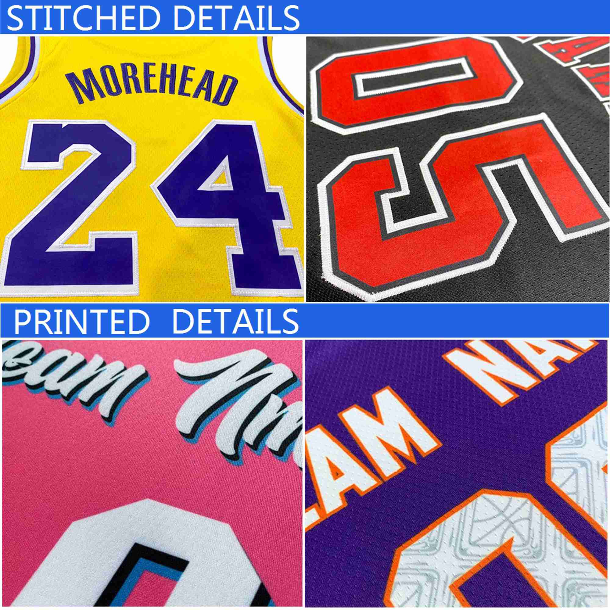 Custom Gray Black-Orange Round Neck Rib-Knit Basketball Jersey