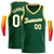 Custom Green Yellow-White Round Neck Rib-Knit Basketball Jersey