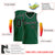 Custom Green Black-White Round Neck Rib-Knit Basketball Jersey