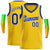 Custom Yellow Royal-1 Round Neck Rib-Knit Basketball Jersey