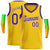 Custom Yellow Purple Round Neck Rib-Knit Basketball Jersey