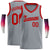 Custom Gray Red Round Neck Rib-Knit Basketball Jersey