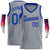 Custom Gray Royal-1 Round Neck Rib-Knit Basketball Jersey