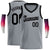 Custom Gray Black Round Neck Rib-Knit Basketball Jersey