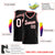 Custom Black Red-White Round Neck Rib-Knit Basketball Jersey