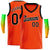 Custom Orange Black-White Classic Tops Basketball Jersey