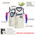 Custom Cream Navy Round Neck Rib-Knit Basketball Jersey