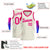 Custom Cream Pink Round Neck Rib-Knit Basketball Jersey