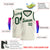 Custom Cream Hunter Green Round Neck Rib-Knit Basketball Jersey