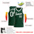 Custom Green White Round Neck Rib-Knit Basketball Jersey