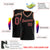 Custom Black Old Gold-Red Round Neck Rib-Knit Basketball Jersey