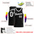 Custom Black Gray-White Round Neck Rib-Knit Basketball Jersey