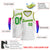 Custom White Yellow-Green Round Neck Rib-Knit Basketball Jersey