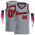 Custom Gray Black-Red Round Neck Rib-Knit Basketball Jersey