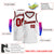 Custom White Red-Black Round Neck Rib-Knit Basketball Jersey