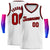 Custom White Red-Black Round Neck Rib-Knit Basketball Jersey