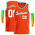 Custom Orange White-Green Classic Tops Basketball Jersey