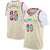 Custom Cream Pink Classic Tops Casual Fake Sleeve Basketball Jersey