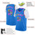 Custom Blue Pink Classic Tops Casual Fake Sleeve Basketball Jersey