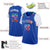 Custom Blue Red Graffiti Pattern Tops Mesh Basketball Jersey