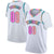 Custom White Pink Graffiti Pattern Tops Mesh Basketball Jersey