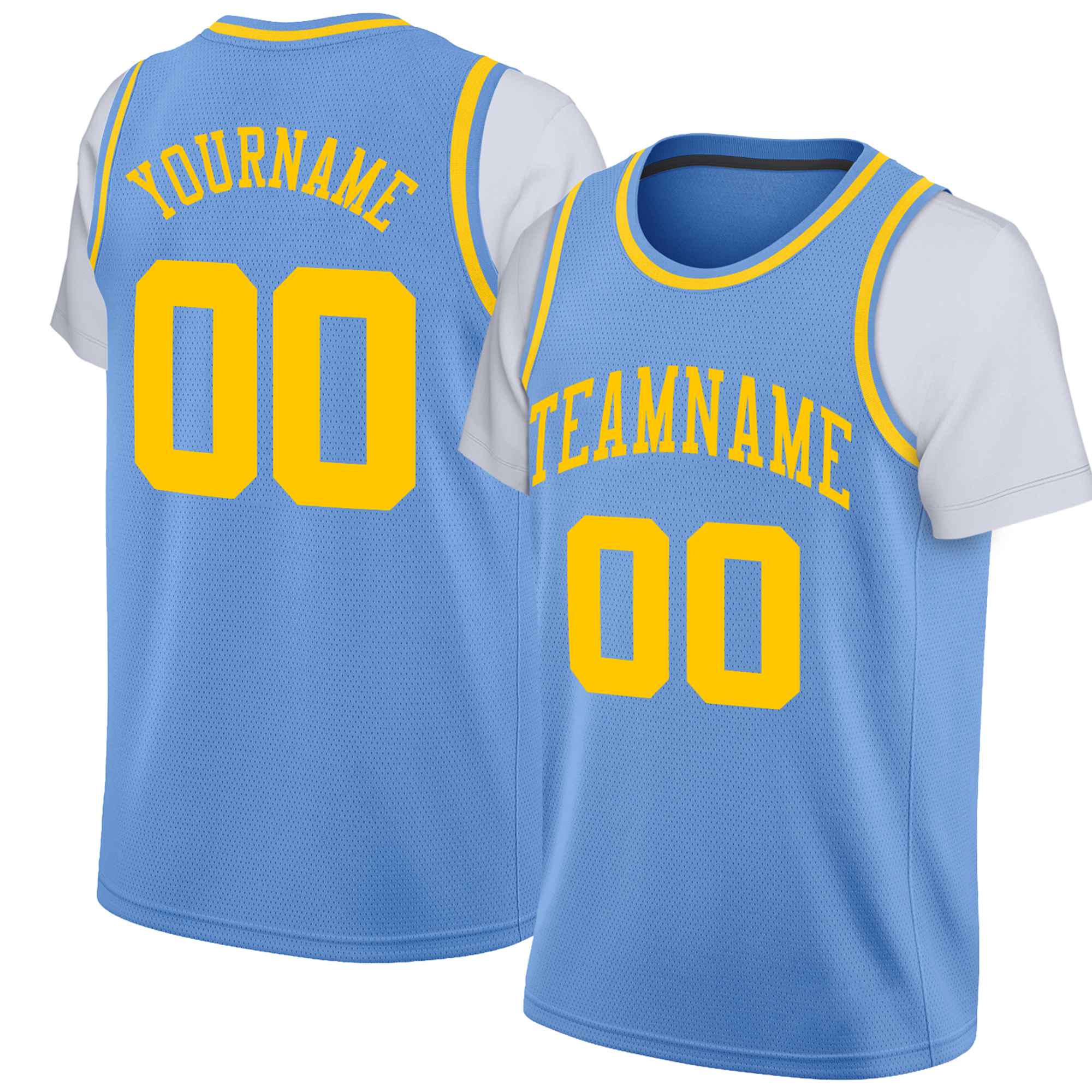 Custom Royal Gold-2 Classic Tops Basketball Jersey