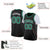 Custom Black Kelly Green-White Classic Tops Basketball Jersey